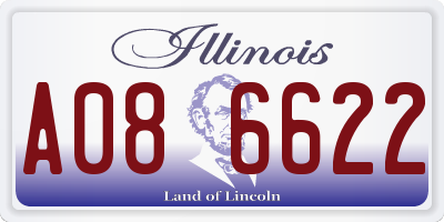 IL license plate A086622
