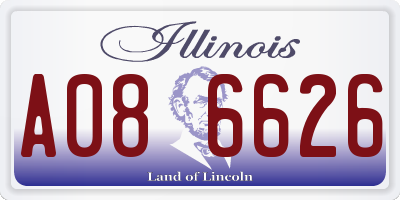 IL license plate A086626