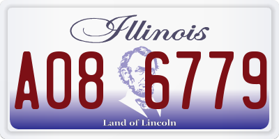 IL license plate A086779