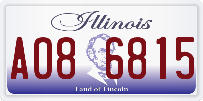 IL license plate A086815