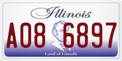 IL license plate A086897