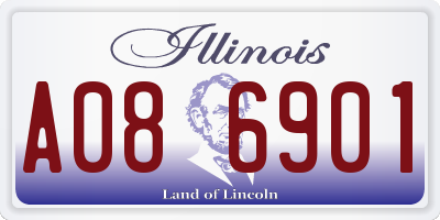 IL license plate A086901