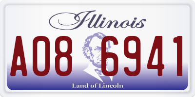 IL license plate A086941