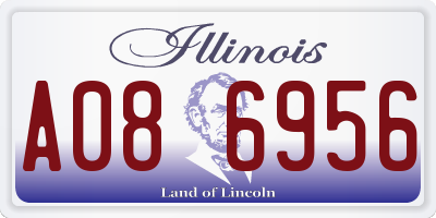 IL license plate A086956
