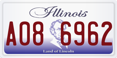 IL license plate A086962