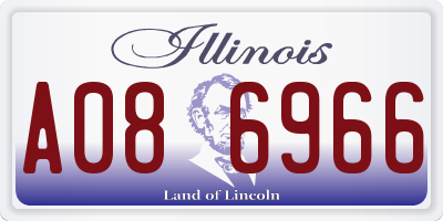 IL license plate A086966