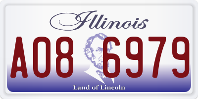 IL license plate A086979