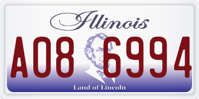 IL license plate A086994