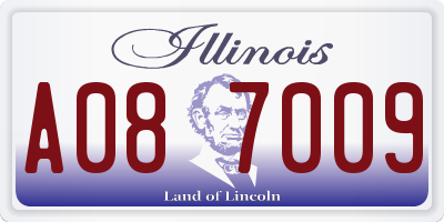 IL license plate A087009