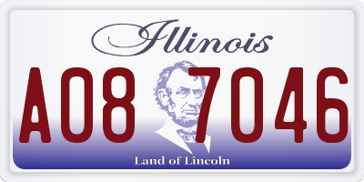 IL license plate A087046