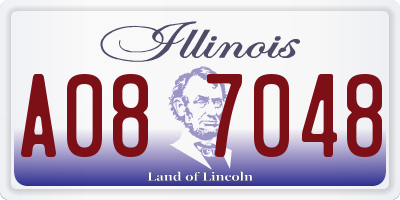 IL license plate A087048