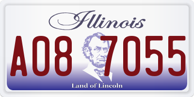 IL license plate A087055