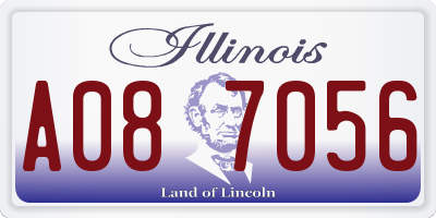 IL license plate A087056