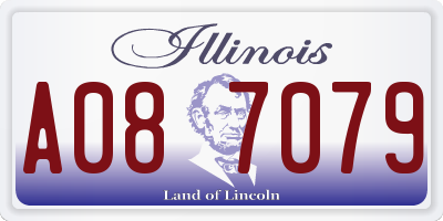 IL license plate A087079