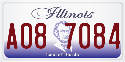 IL license plate A087084