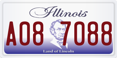 IL license plate A087088