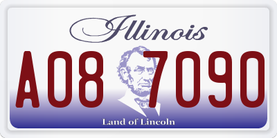 IL license plate A087090
