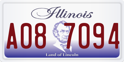 IL license plate A087094