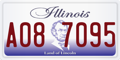 IL license plate A087095