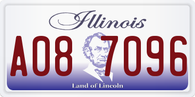 IL license plate A087096