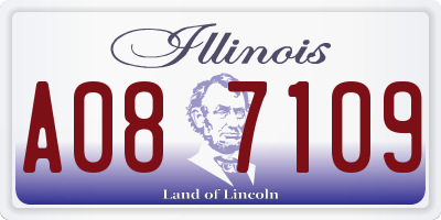 IL license plate A087109