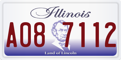 IL license plate A087112