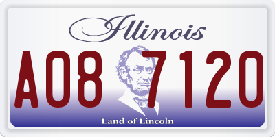 IL license plate A087120