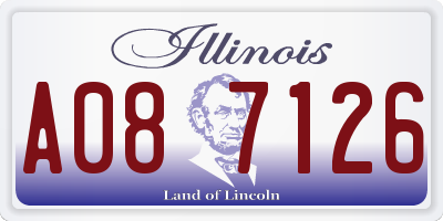 IL license plate A087126