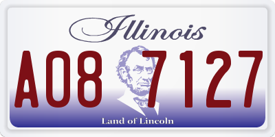 IL license plate A087127
