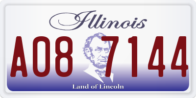 IL license plate A087144