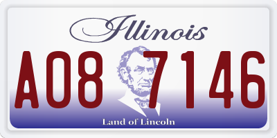 IL license plate A087146