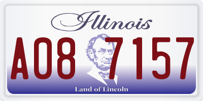 IL license plate A087157