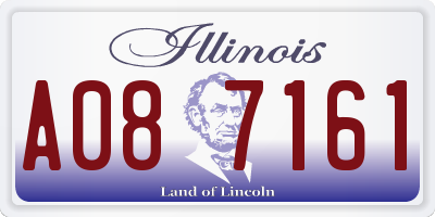 IL license plate A087161