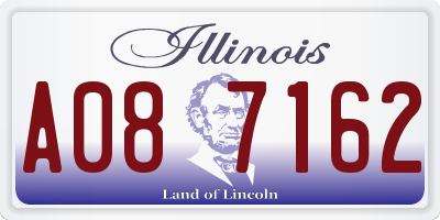 IL license plate A087162