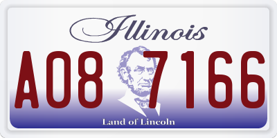 IL license plate A087166