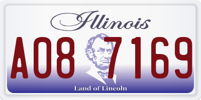 IL license plate A087169