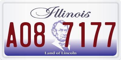 IL license plate A087177