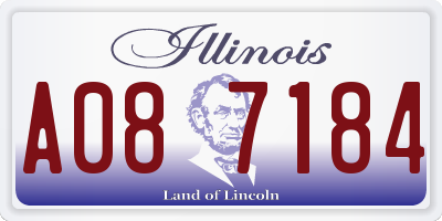 IL license plate A087184