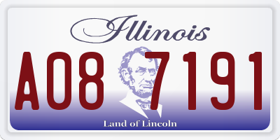 IL license plate A087191