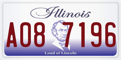 IL license plate A087196