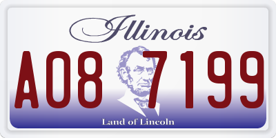 IL license plate A087199