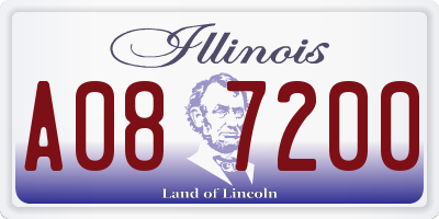 IL license plate A087200