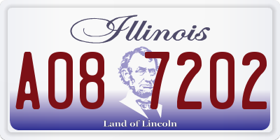 IL license plate A087202