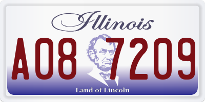 IL license plate A087209