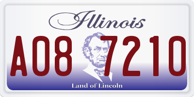 IL license plate A087210