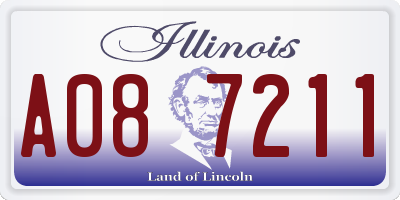 IL license plate A087211