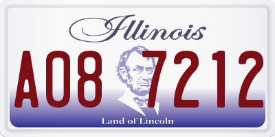 IL license plate A087212