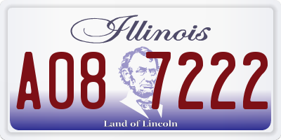 IL license plate A087222