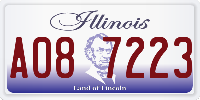 IL license plate A087223