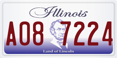 IL license plate A087224